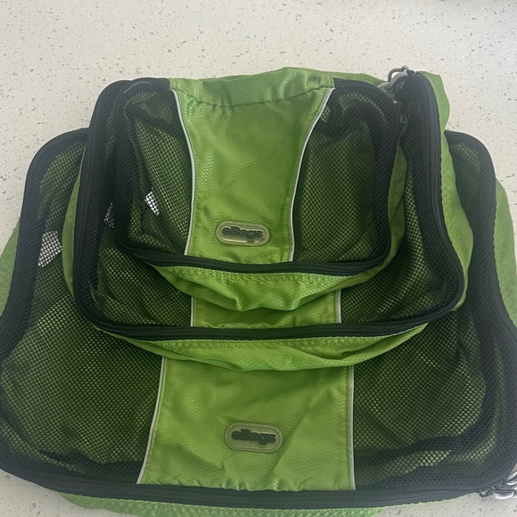 eBags Green Garment Bags ( 2 )- L & S with Mesh Compartments - Picture 1 of 5